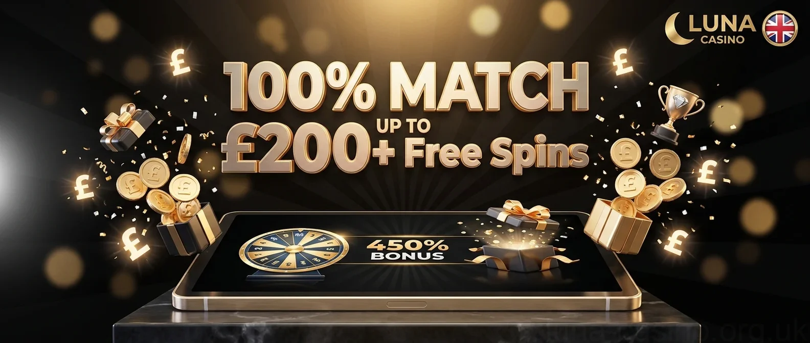 100% MATCH UP TO £200+ Free Spins